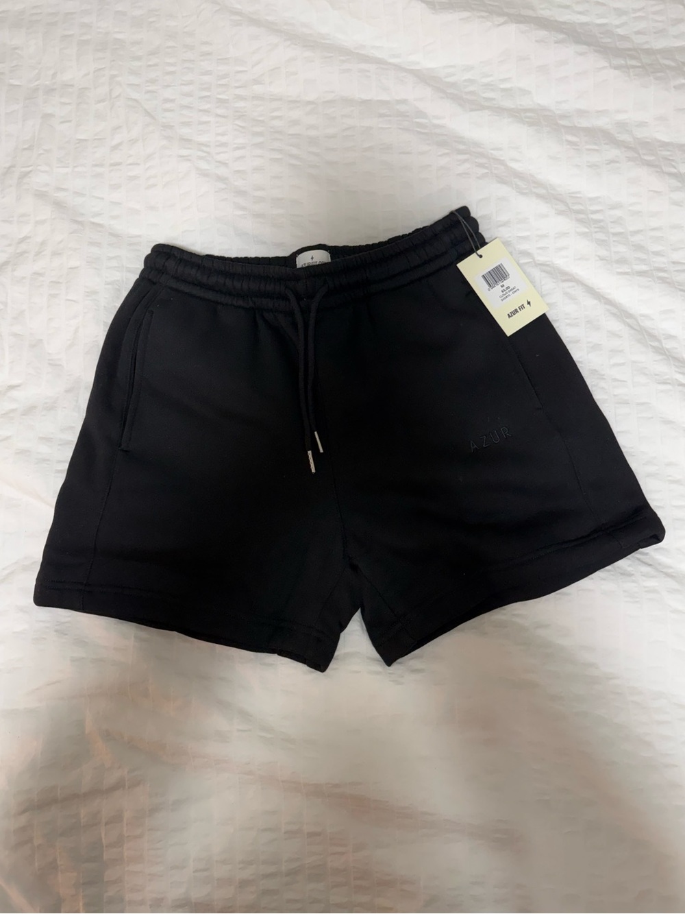 AZUR Black Sweat Shorts - Medium